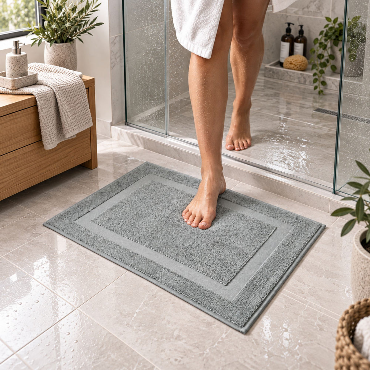 Tappetino scendidoccia Zambaiti spugna 100% cotone 50x70 1330 g/m²
