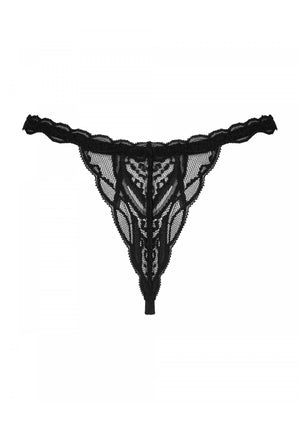 Perizoma intimo sexy aperto stringhe e pizzo Obsessive Sedila
