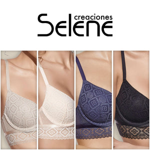 Reggiseno Selene Lydia pizzo con ferretto coppa preformata