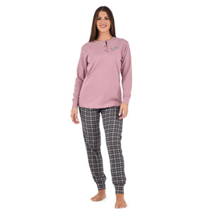 Pigiama donna serafino caldo cotone karelpiù KF5051