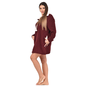 Vestaglia donna zip sherpa teddy Irge MI 1716