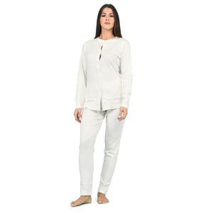 Pigiama donna invernale Biancaluna 23D20709 caldo cotone