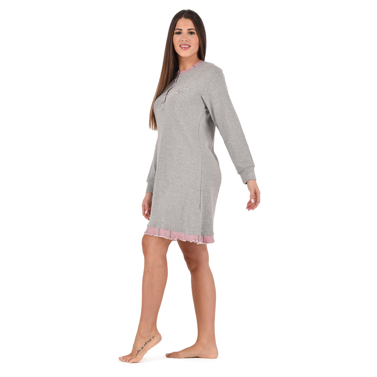 Camicia da notte donna serafino caldo cotone karelpiù KF5058