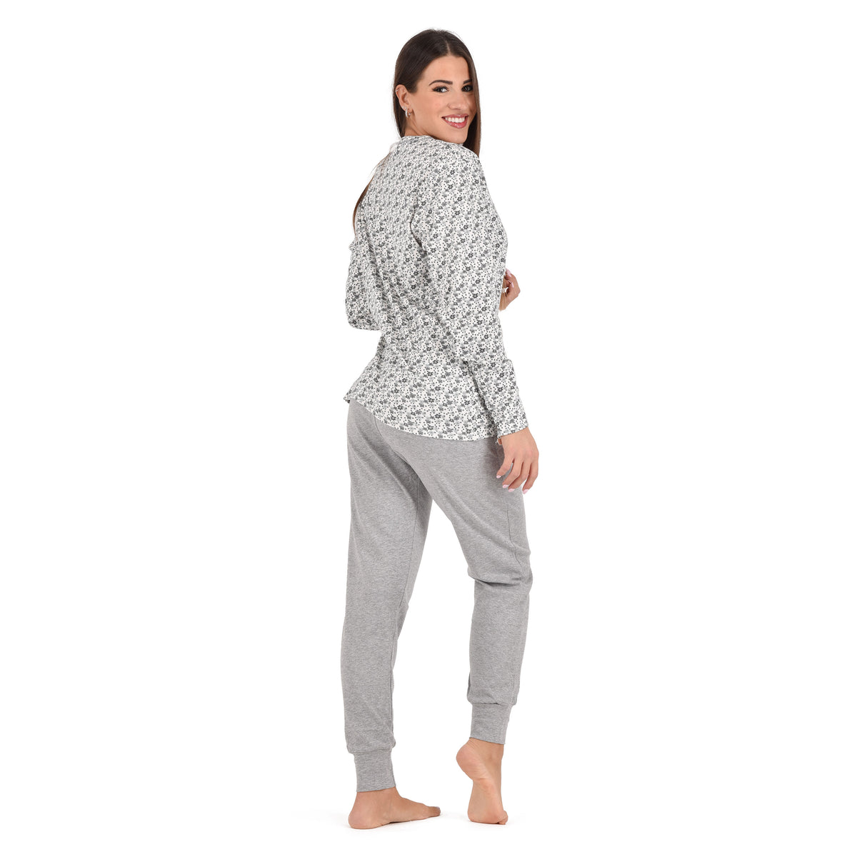 Pigiama donna serafino caldo cotone karelpiù KF5024