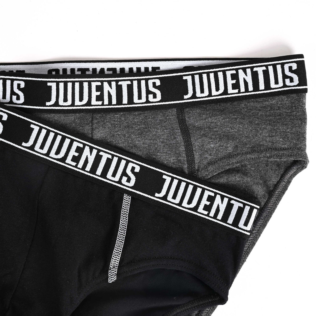 Slip Uomo in cotone elastico con logo Juventus B2YJU11051 2 pezzi