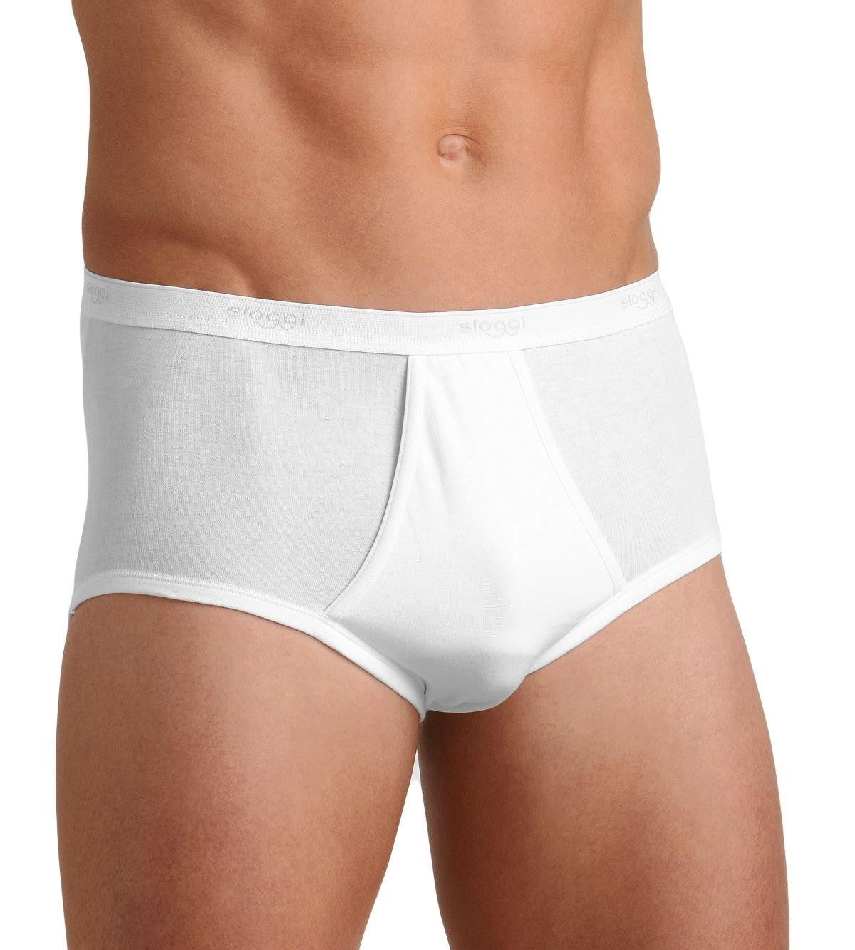 Slip maxi Sloggi uomo basic alti con apertura 2 pezzi