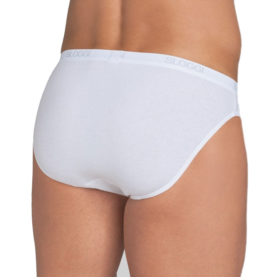 Slip da uomo sloggi mini vita bassa cotone 2 pezzi