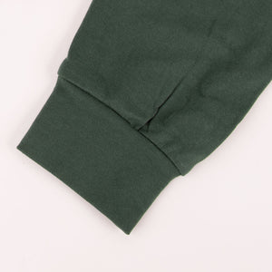 Felpa uomo natalizia Smiley 56107 caldo cotone felpato verde