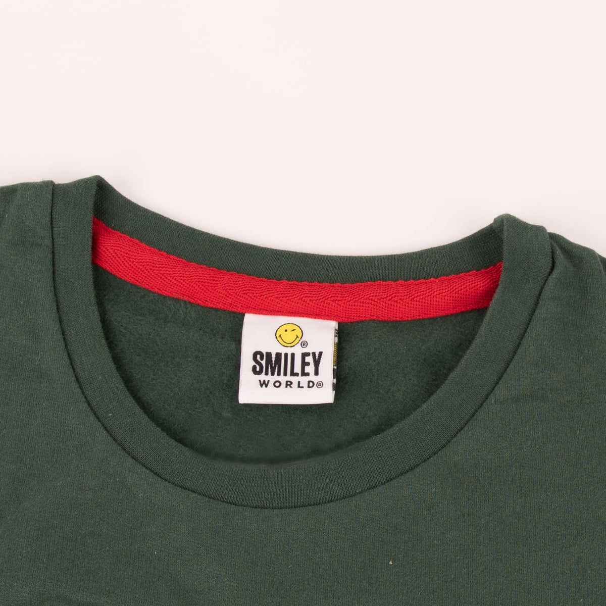 Felpa uomo natalizia Smiley 56107 caldo cotone felpato verde