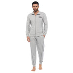 Tuta uomo cotone Superga full zip SMS23100 grigio melange