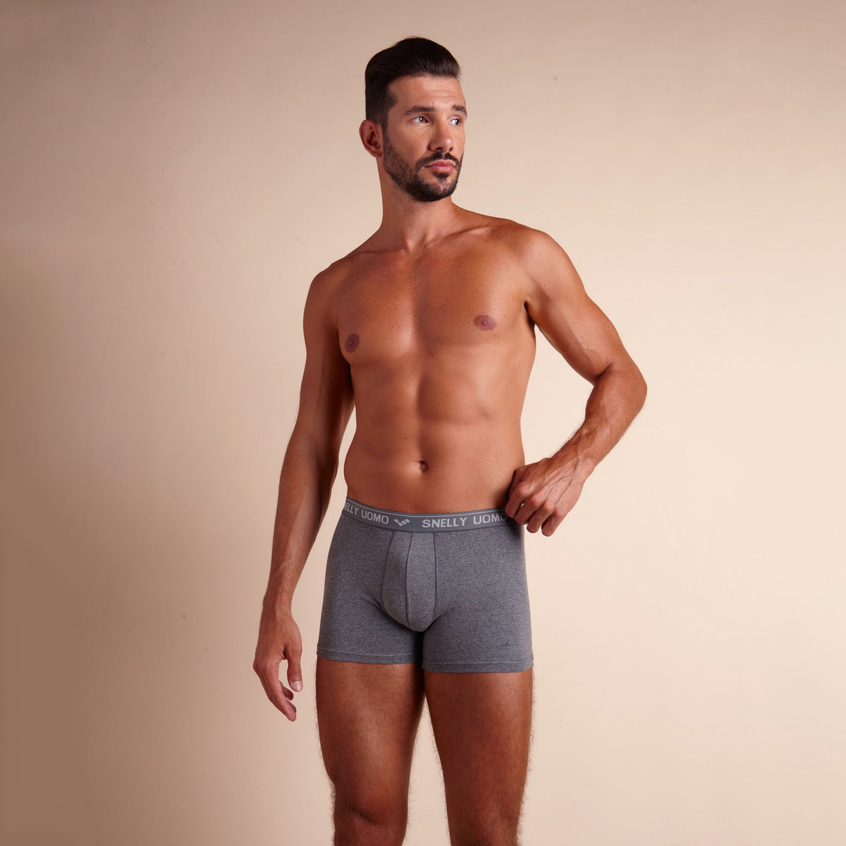 Boxer uomo elasticizzati cotone Snelly U110E 6 pz