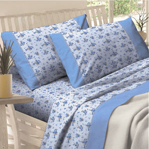 Completo letto lenzuola flanella Preziosa Soffice D24