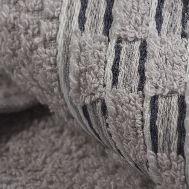 Vingi set asciugamani viso + ospite cotone Sophia grigio