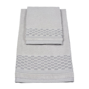 Vingi set asciugamani viso + ospite cotone Sophia grigio