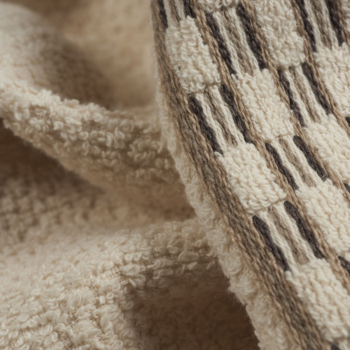 Vingi set asciugamani viso + ospite cotone Sophia beige