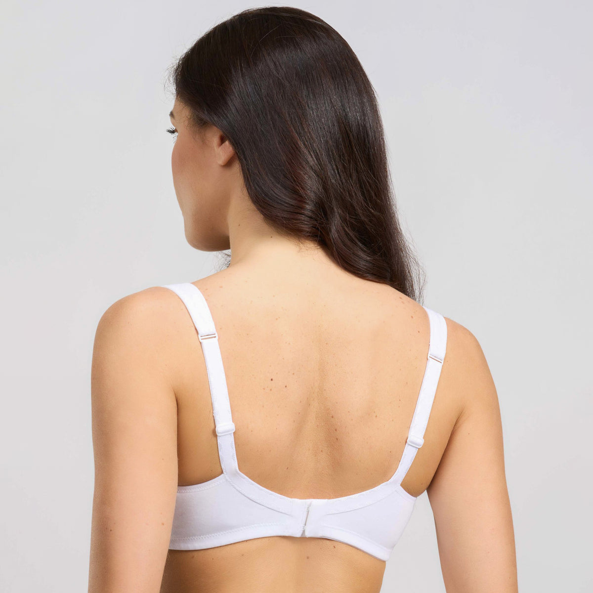 Reggiseno senza ferretto Spiman Paprica cotone elasticizzato e pizzo