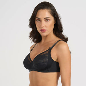 Reggiseno senza ferretto Spiman Alida microfibra e pizzo