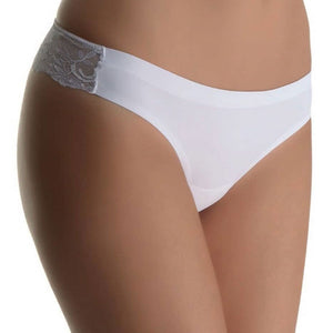 Slip brasiliana Spiman 327 in microfibra liscia e pizzo