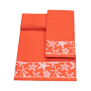 Vingi set asciugamani viso + ospite Star corallo