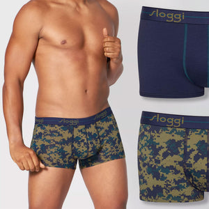 Boxer uomo sloggi short hipster 2 pezzi