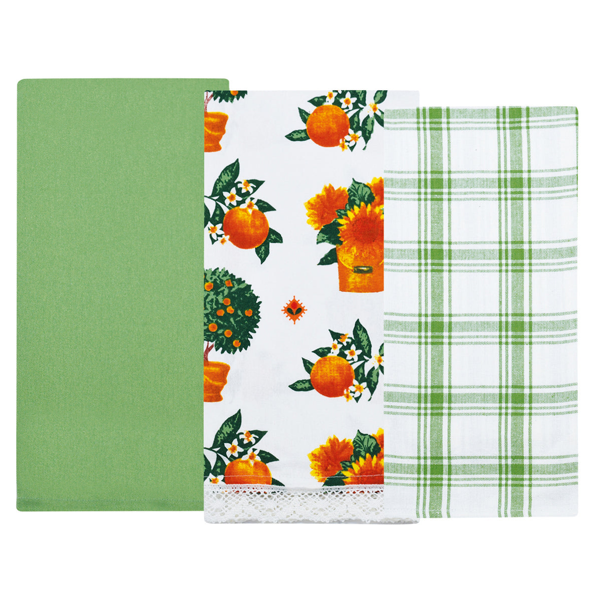 Strofinacci da cucina cotone Preziosa Calisè S06 3 pezzi