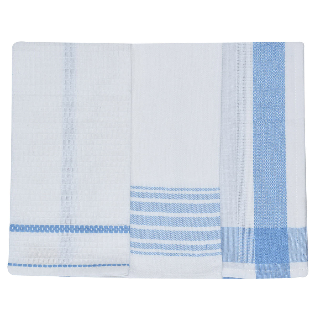 Set da 3 strofinacci Preziosa Candido 3 100% cotone naturale