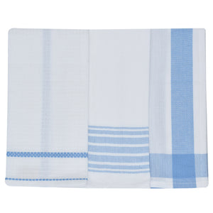 Set da 3 strofinacci Preziosa Candido 3 100% cotone naturale