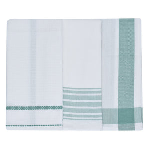 Set da 3 strofinacci Preziosa Candido 3 100% cotone naturale