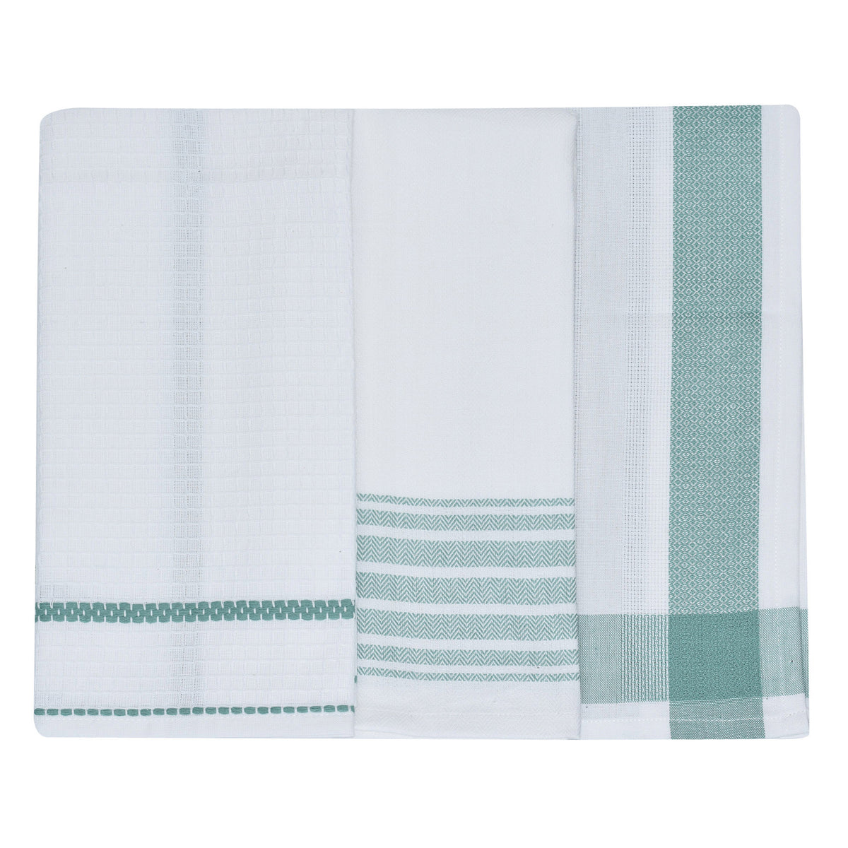 Set da 3 strofinacci Preziosa Candido 3 100% cotone naturale