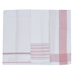 Set da 3 strofinacci Preziosa Candido 3 100% cotone naturale
