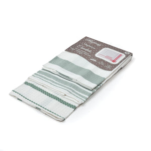 Set da 3 strofinacci Preziosa Candido 3 100% cotone naturale