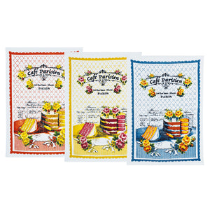 Set da 3 strofinacci Preziosa Macedonia 1B100% cotone