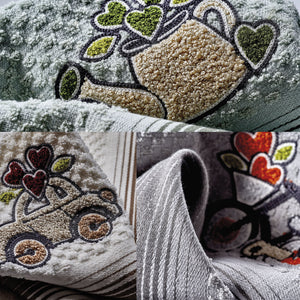 Vingi set 3 strofinacci in spugna di cotone Betty var.A