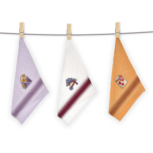 Vingi set 3 strofinacci in spugna di cotone Betty var.B