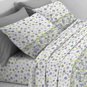 Completo letto grandi pois cotone Zambaiti switch dots