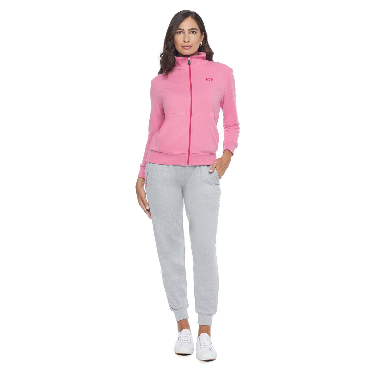 Tuta Donna Cotone leggero felpa con zip Superga SWS25701