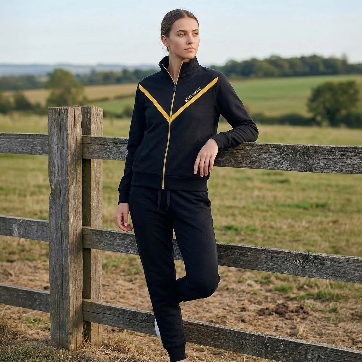 Tuta donna full zip primaverile Superga SWS26402