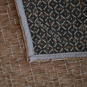 Tappeto fantasia quadratini astratti antiscivolo Zambaiti jacquard