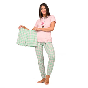 Pigiama donna tris con pantaloncino + pantalone lungo Irge TD54