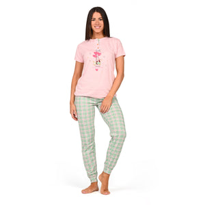 Pigiama donna tris con pantaloncino + pantalone lungo Irge TD54
