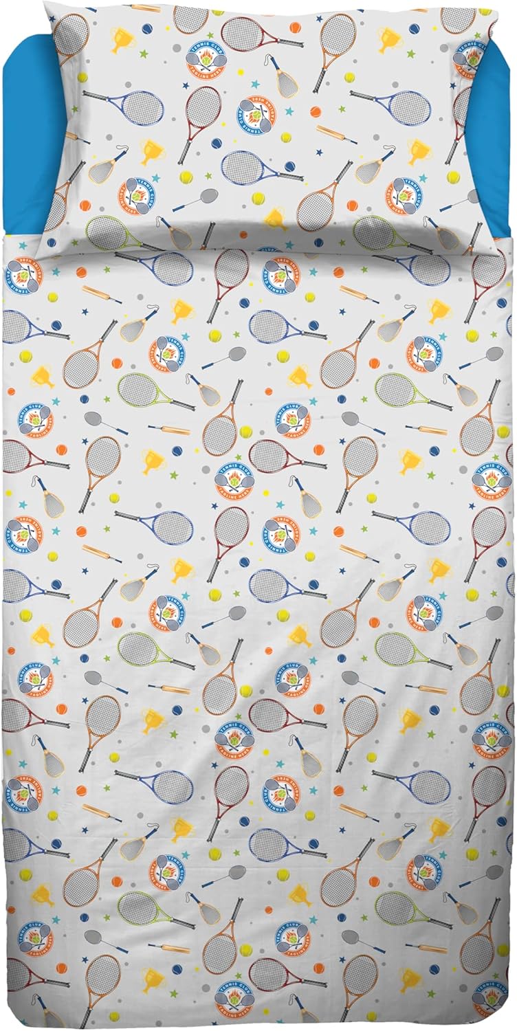 Completo Letto Singolo primaverile 100% cotone Jolly Tennis