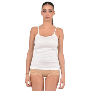 Canotta donna spalla sottile Tiemme CC/6 100% cotone
