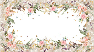 Tovaglia Vingi Tiffany cod. 24 in cotone con rose