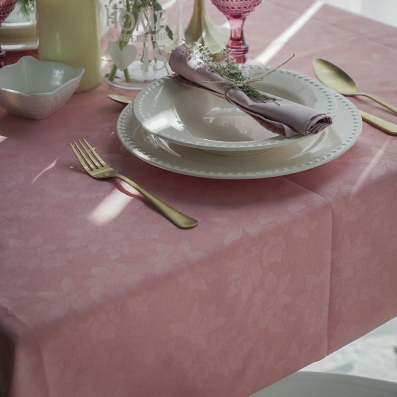 Tovaglia antimacchia no stiro Europa Sommaruga rosa