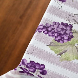 Tovaglia Vingi Armonia cod.A02 Var 2 rigata con uva cotone