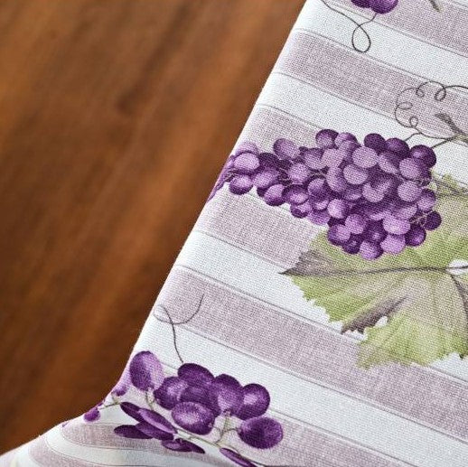 Tovaglia Vingi Armonia cod.A02 Var 2 rigata con uva cotone