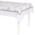 Tovaglia vintage Preziosa Home rettangolare 12 posti in cotone e pizzo