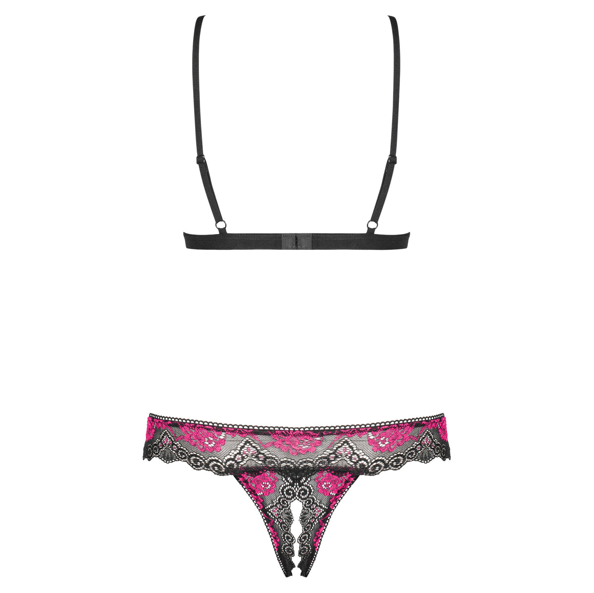 Sexy completino hot Obsessive Tulia Cupless crochless set