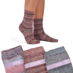 Calze corte donna con seta Prisco Tweed 3 paia