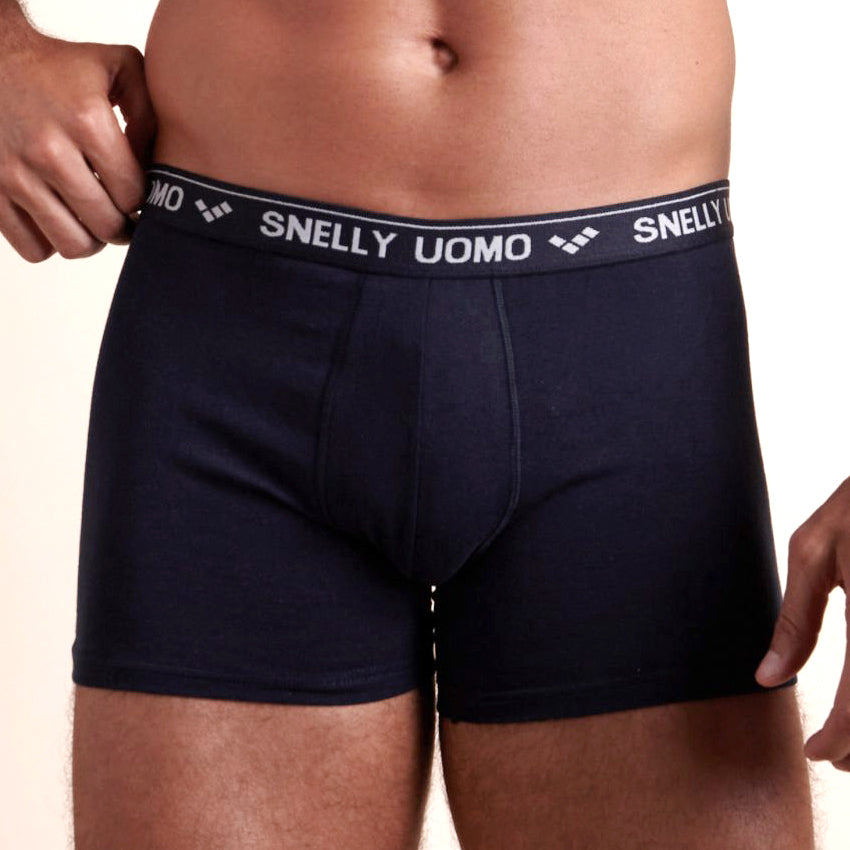 Boxer uomo elasticizzati cotone Snelly U110E 6 pz